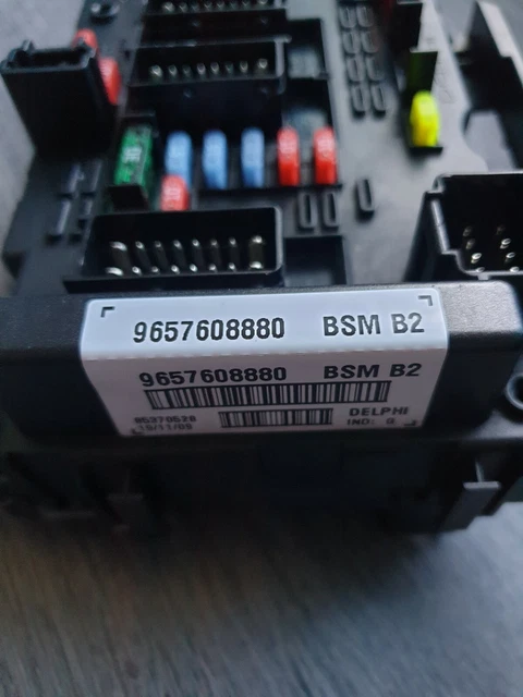 Boîtier De Fusible BSM B2 Pour Peugeot 206 - Réf. Delphi 9657608880 - Occasion Testé