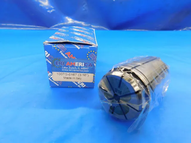 New Eri America Tg100 Collet Size 3/16 Made In Italy 100Tg-0187 .1875 Tg 100