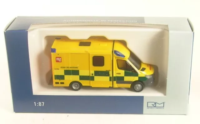 Mercedes-Benz Sprinter `18 Srobel RTW Ambulance (BE) 1:87 Rietze