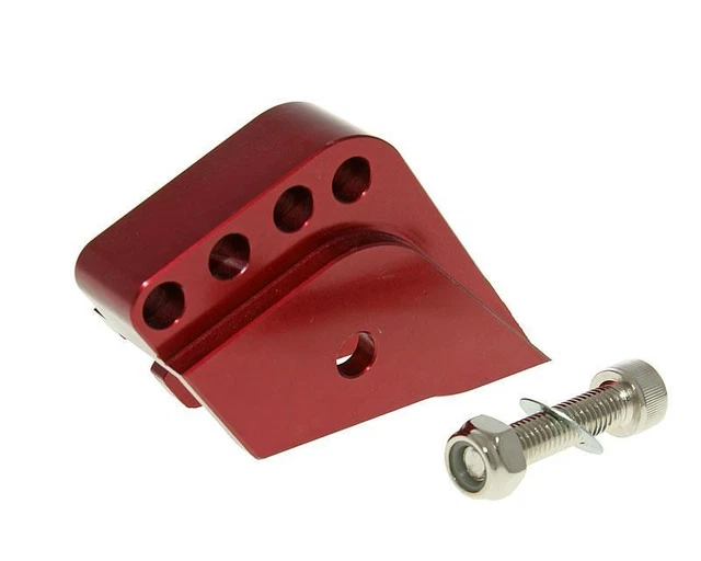 kit de Riser CNC 4 trous rouge - PEUGEOT Buxy 50 Mab Bj98