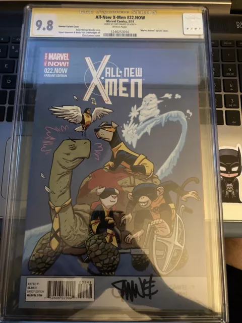 All-New X-Men 22.NOW CGC 9.8 3/14 1X Auto Chris Samnee, VERY ,VERY RARE {CGCB3}