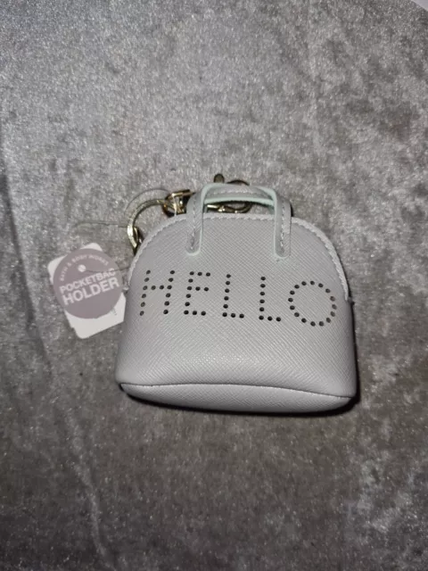 Bath & Body Works Pocketbac Holder Hello Grey Bag Rare Mothers Day 2017