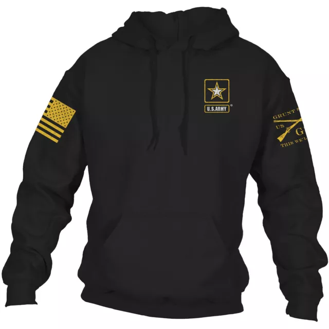 Grunt Style Army - Basic Full Logo Pullover Hoodie - Black