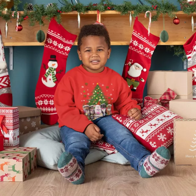 Felpa bambini gatti e albero di Natale | Festa divertente gattino regalo di Natale 3