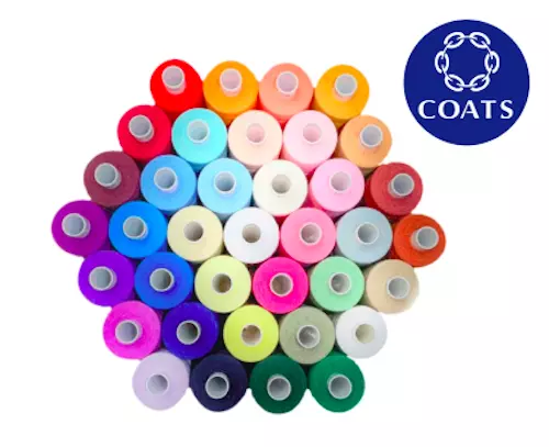 Assorted Coats Moon Sewing Machine Polyester Thread Cotton 1000 yards x 10 cops