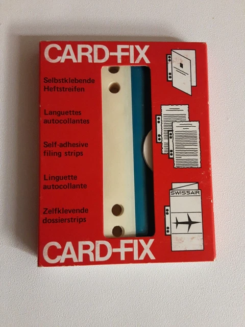 Card-Fix Selbstklebende Heftstreifen 10,5mm x 2,5 mm 100 Strips Neu