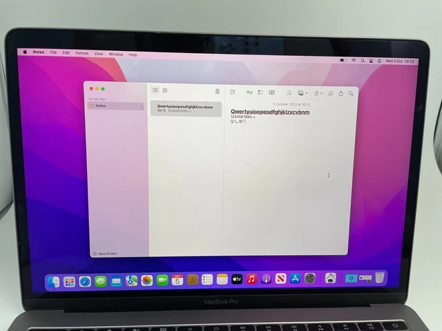 MacBook Pro 13-inch 2017 - Intel Core i5 2.3Ghz - 256GB SSD - 16GB Ram 10
