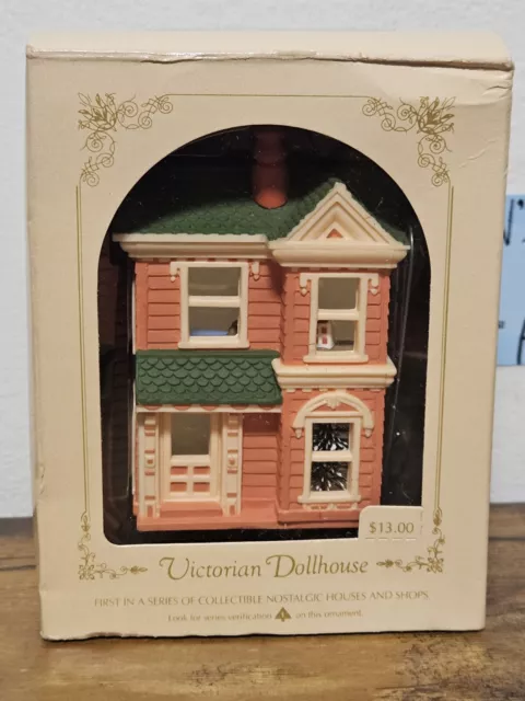 IN BOX 1984 HALLMARK VINTAGE Victorian Dollouse #1 Ornament Limited Edition HTF
