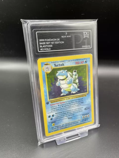 Carta Pokemon TURTOK 2/102 1. Set base edizione classificazione Pi 7 quasi nuovo - senza psa