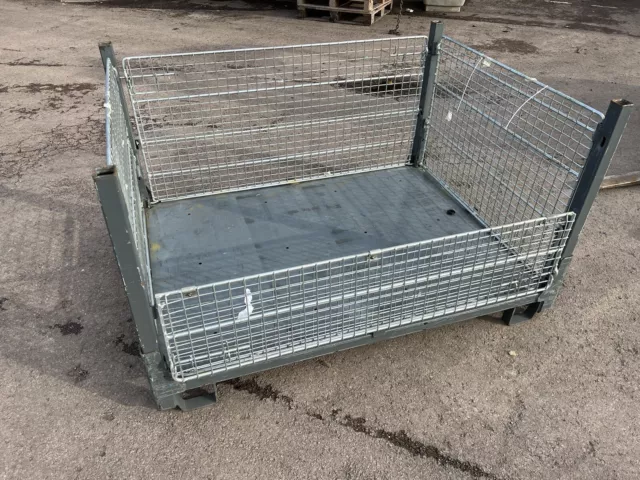 Large Steel Stillage,metal pallet, stackable, collapsible heavy duty Stillage 3