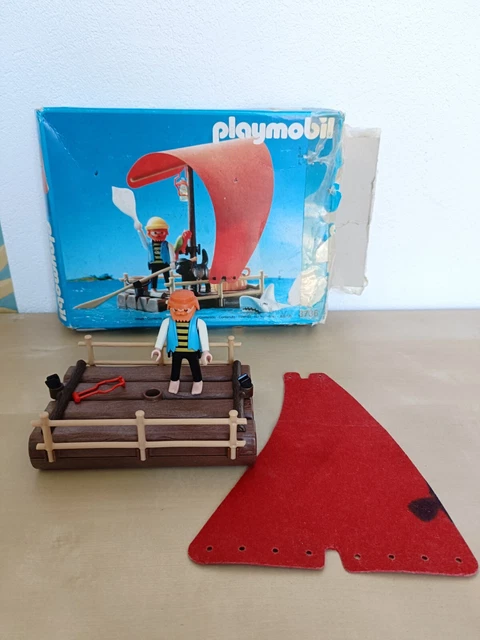 BOITE PLAYMOBIL TRÉSOR des Pirates N°3858 Vintage 1996 quasi complet