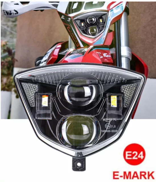 E24 E-Nummer 5,75 Zoll 84W LED Scheinwerfer Hi/Lo Beam für Harley Indian  Triumph