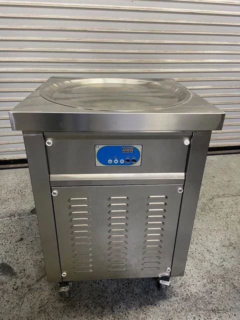 22" Single Round Pan Fry Ice Cream Machine Kolice KO600 NSF Fried Rolled #8553