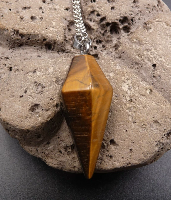 Collier Œil De Tigre Pendentif Arbre De Vie – Chaîne Acier Inoxydable, Protection & Chance Naturelle