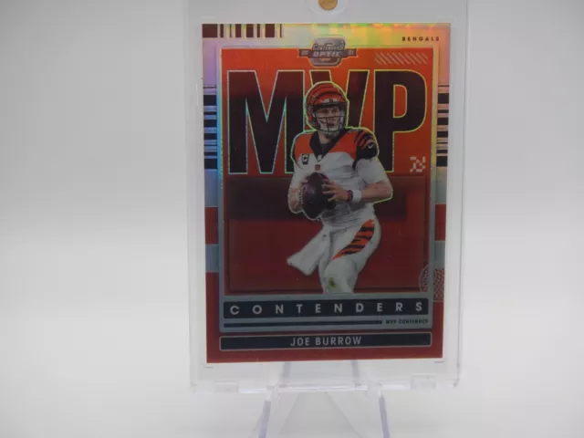 2021 Panini Contenders Optic MVP Contenders Silver Prizm Joe Burrow #MVP-JBU