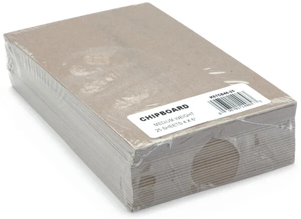 3 Pack Grafix Medium Weight Chipboard Sheets 4"X6" 25/Pkg-Natural CB4625
