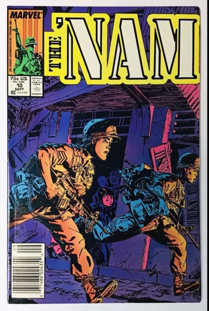 THE ‘NAM #10 (1987) Vietnam War; Marvel Comics; Newsstand Edition; VF-