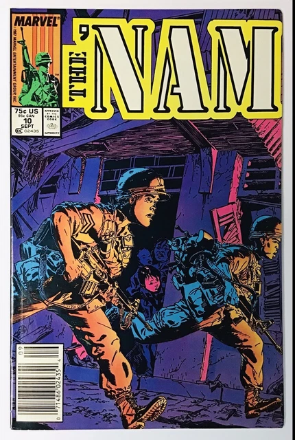 THE ‘NAM #10 (1987) Vietnam War; Marvel Comics; Newsstand Edition; VF-