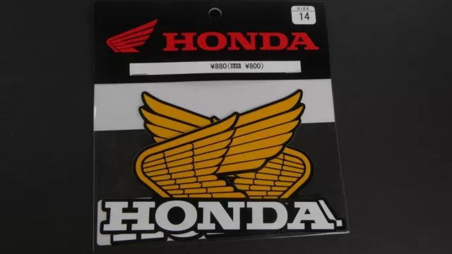 Original Honda Flügel Aufkleber Embleme Gold für Monkey u.a. wing sticker