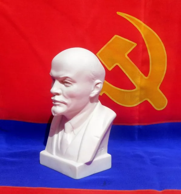 Vintage busto russo sovietico statua del leader comunista Vladimir Lenin URSS 70