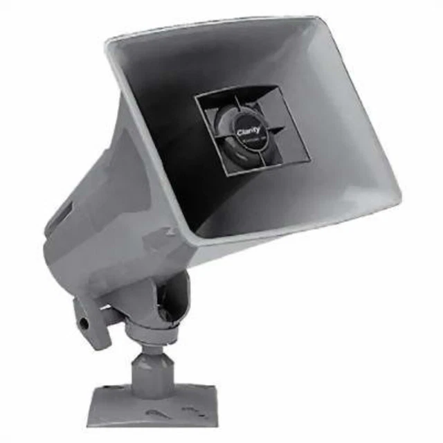 Valcom SX30-T-GY Clarity: 30 Watt Horn 25/70/100V Transformer Gray