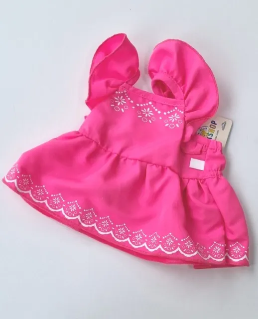 Build A Bear Girls Summer Pink Easter  Dress Outfit BNWT