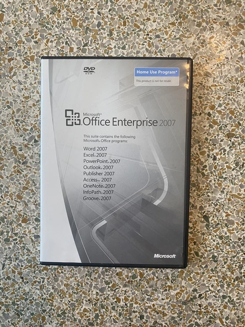 Microsoft Office Enterprise 2007 (Home Use) w/Key (Word, PowerPoint, Excel,  BB