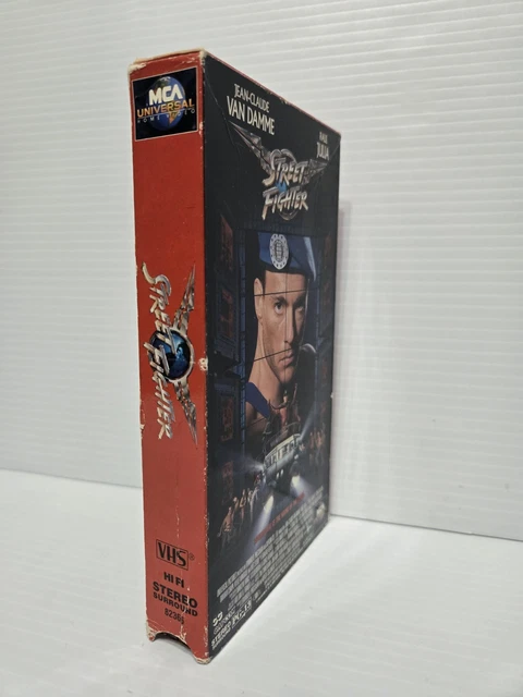 STREET FIGHTER THE Movie (VHS, 1995) Capcom Jean-Claude Van Damme Raul ...