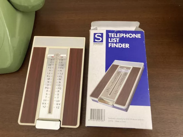 Retro SOVEREIGN Telephone List Finder - New In Box, Never Used AS NEW teledex