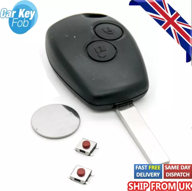 For Renault Dacia Duster Logan Sandero Remote Key Replacement Fob Shell Case