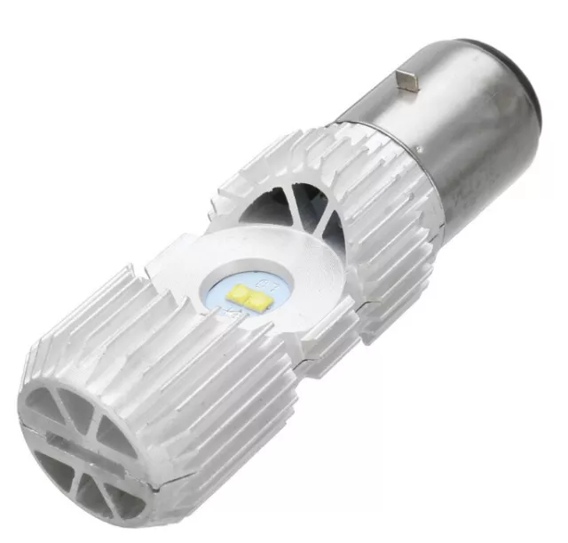 Lampe Birne kalt weiss LED BA20D 6V 12V AC DC 25W 35W Simson Zündapp DKW IFA