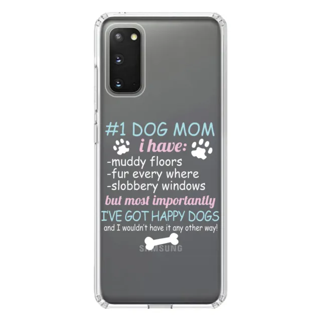 Clear Case for Galaxy S (Pick Model) #1 Dog Mom I've Got Happy Dogs