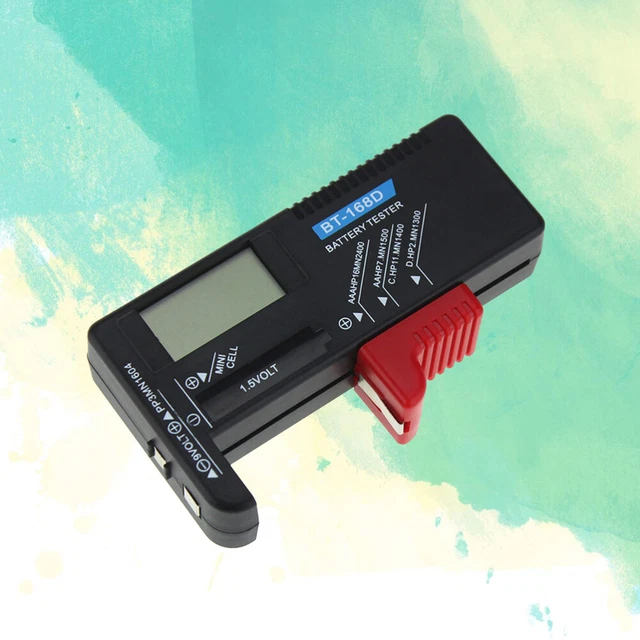 Tester batteria 9 V tester batteria per auto portatile Aaa C D 9 Volt