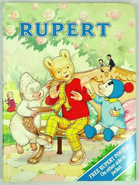 Rupert Bear Annual Book #55 1990 (70th Anniversary) UNclipped & Wall Poster