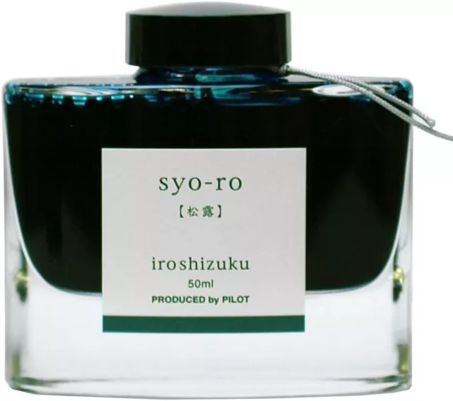 Pilot Namiki Iroshizuku Fountain Pen Green Ink 50ml Bottle 50ml Syo-Ro INK-50-SY