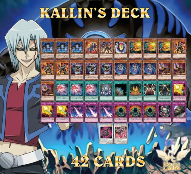 Yugioh 5D's! Complete Kallin Deck Infernity Doom Archfiend + Ear **HOT** + Bonus