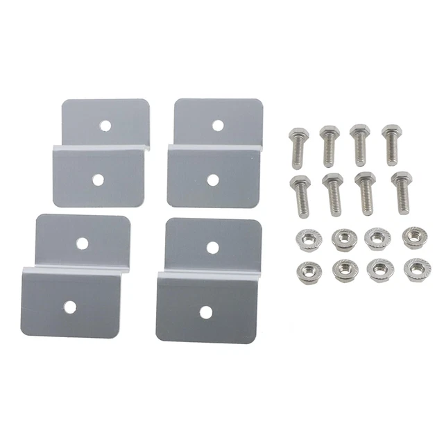 Solar Panel Z Bracket Solar Panel Mounting Mounts RV Boat Roof Wall 4 Set Of 4