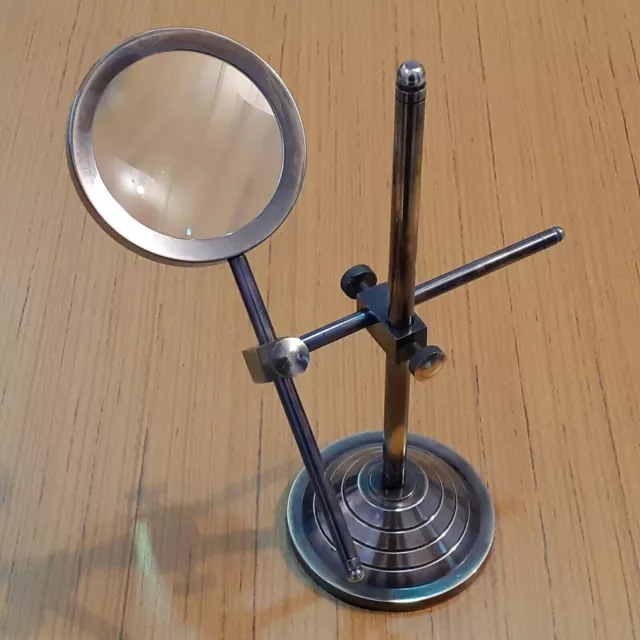 Loupe de table antique Verre vintage en laiton Loupe de bureau nautique