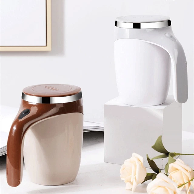 Taza de café de acero inoxidable automática magnética de agitación automática té/leche