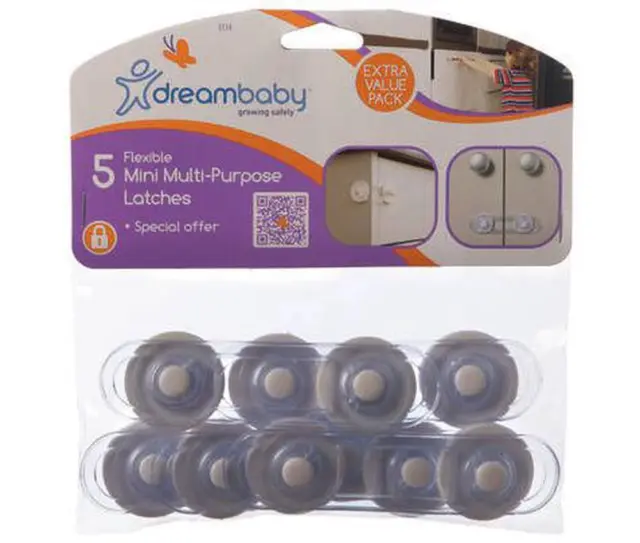 Dreambaby Mini Multipurpose Latch Straps - 5 Pieces Dreambaby