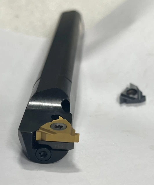 VARDEX INDEXABLE Threading Bar, coolant Thru 3/4" AVRC 075-3 with 2 Diff Inserts
