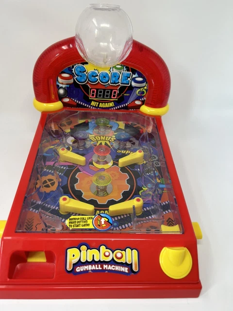 Dubble Bubble Pinball Machine DB100P Tabletop Gumball Lights + Sounds Red. RARE