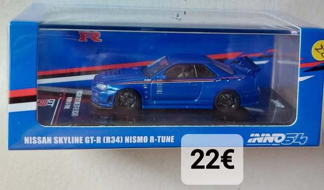 INNO64 1/64 Nissan Skyline GT-R R34 NISMO R-tune Black Pearl - Miniature Neuve
