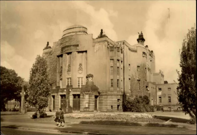 DDR Postkarte COTTBUS in Brandenburg Stadt-Theater Ansichtskarten ungelaufen