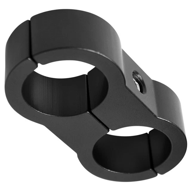 Neuf Noir Tuyau Séparateur Attache Fixation Adaptateur for Huile Essence An Gas