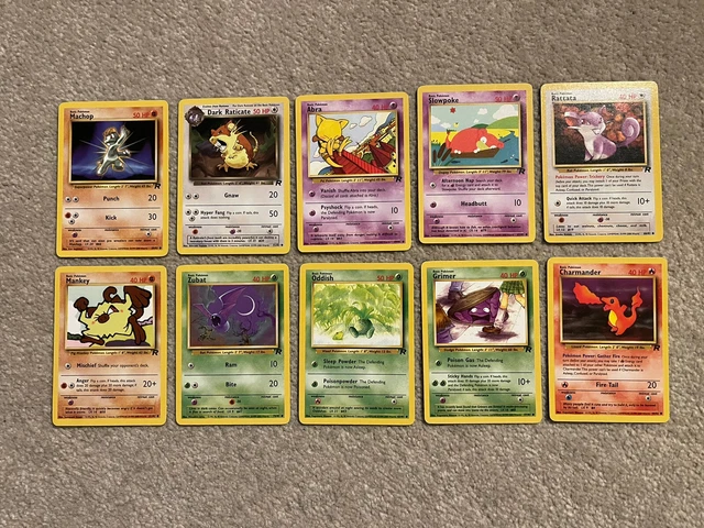 Team Rocket Set WOTC Vintage Pokemon Card Bundle Job Lot NM