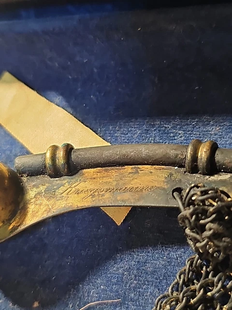 GERMAN WWII KRIEGSMARINE 2nd U Boat Flotilla brass whistle in case and