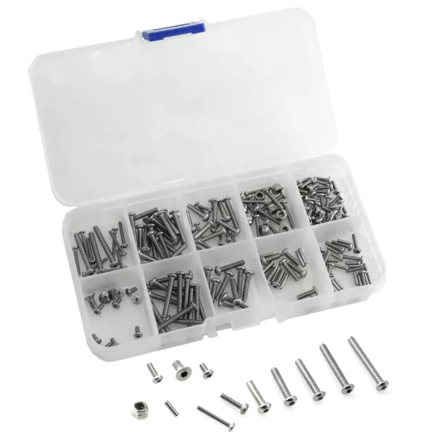 M2 M2.5 M1.6  Stainless Steel Nuts Screws For  1/18 Remote Control Car 1Box