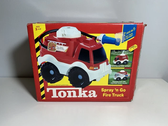 VTG Rare Tonka Spray ‘n Go Fire Truck 1996 Hasbro With Box/Instructions