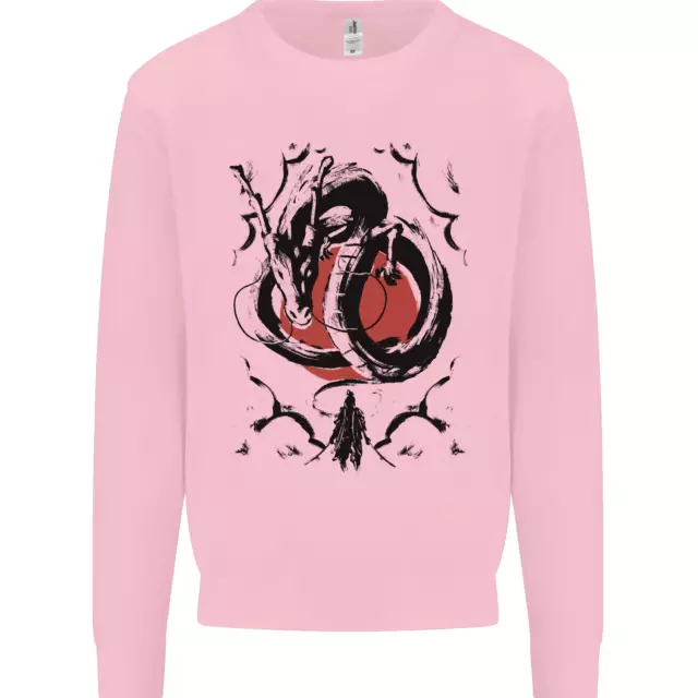 Felpa maglione Samurai Warrior Dragon & Sun Fantasy MMA 9